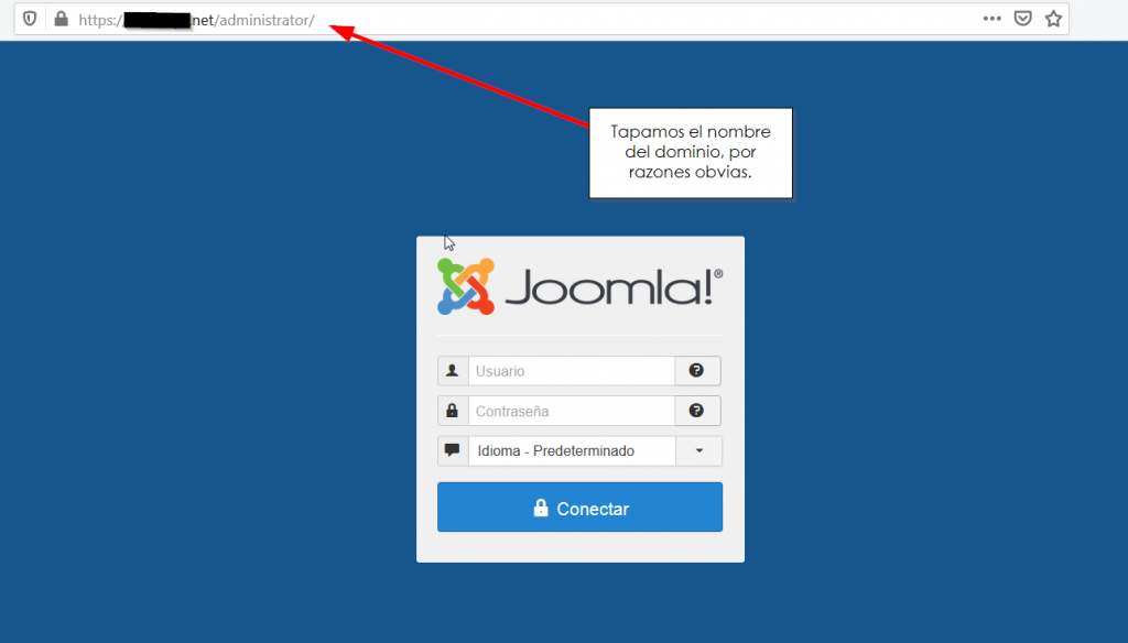 Acceso administración joomla